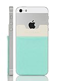 Sinjimoru Sinji Pouch B3 Adhesive accessory pocket for all iPhone, Samsung & Android smart phones (Mint)