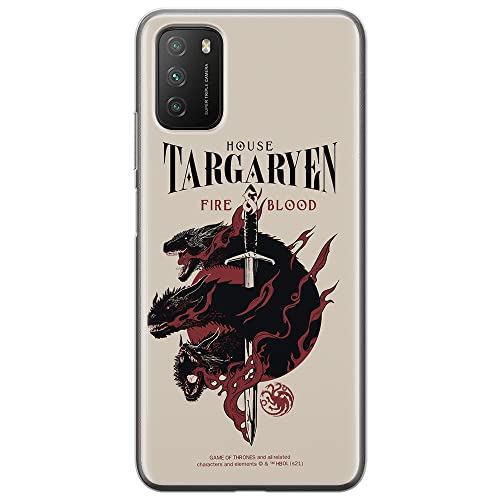 ERT GROUP mobile phone case for Xiaomi REDMI 9T/ POCO M3 original and officially Licensed Game of Thrones pattern 006 optimally adapted to the shape of the mobile phone