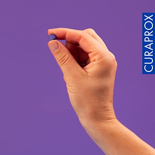 Curaprox PCA 223 Plaquefinder - Plaque-Erkennungstabletten | Zweifarbiges System | Packung mit 12 Tabletten/Designed in der Schweiz