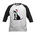 CafePress Christmas Black Lab Holiday Dog Baseball Jersey Kids Cotton Baseball Jersey, 3/4 Raglan Sleeve Shirt