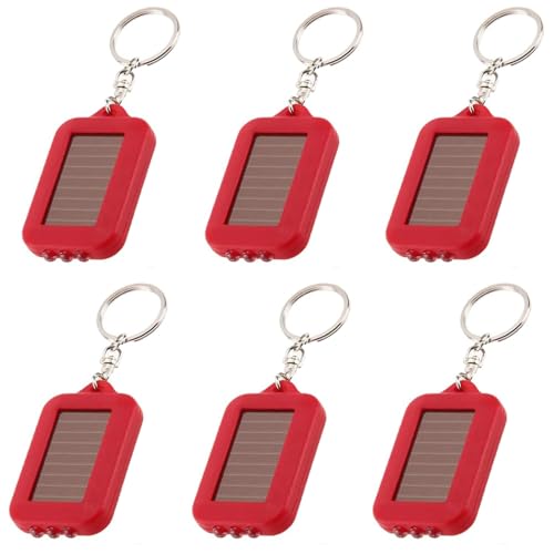Mini lampe de poche solaire extérieure pour camping et maison lot de 6