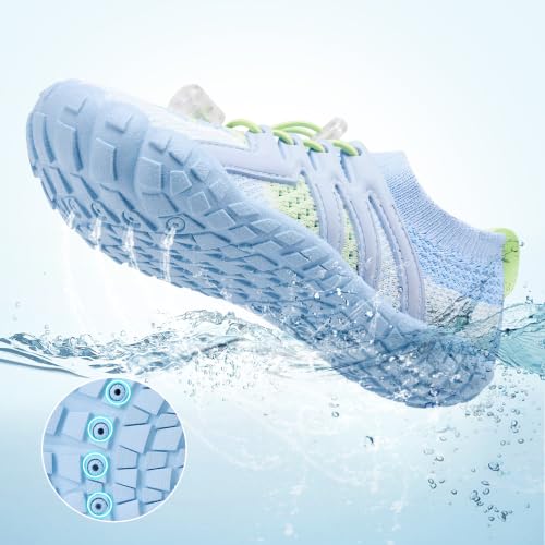 Image of Stelle Water Shoes for Kids Adjustable Laces | Quick Dry Barefoot Non-Slip Shoes with a Roomy Toe Box for Boys and Girls,Beach,Hiking,Toddler to Big Kid