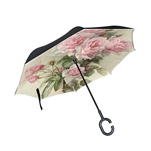 Parapluie inversé pliant double couche et grand parapluie de plein air