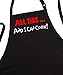 CoolAprons Funny Unisex Black Apron All This And I Can Cook, Adjustable Aprons With Pockets, Grill And Kitchen Bib For Men And Women