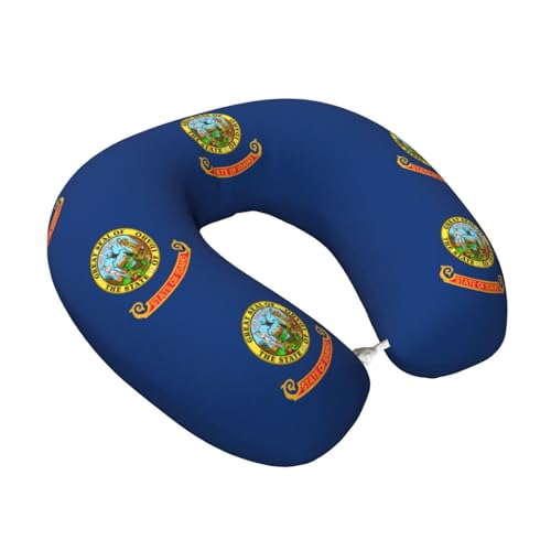 Almohada de viaje de poliéster tamaño único negra miniatura 2