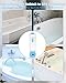 KokoSelene Rechargeable Bath Jets for Tub, Portable Jet Spa for Bathtub, Creates Soothing Bubbles and Massage for Relaxing Daily Use at Home (White-Blue)