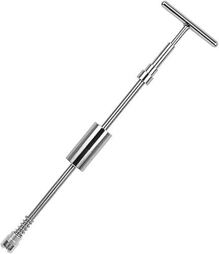 LadyRosian Extractor de reparación de abolladuras sin pintura para automóvil, herramienta de barra en T ajustable con dos formas de uso para la