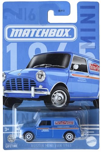 Matchbox Austin Mini Van 1965, Azul 1:64 miniatura 1