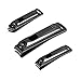 Produktbild LYTIVAGEN 3 Stück Nagelknipser,Edelstahl Nagelschneider Set Nagelzwicker mit exquisiter Geschenkbox Nail Clipper für Fußnägel, Fingernägel(Schwarz)