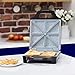 Tower 4 Slice Deep Fill Sandwich Maker with Extra-Deep, Non-Stick Ceramic Coated Plates, Automatic Temperature Control, 1600W, Black, T27021