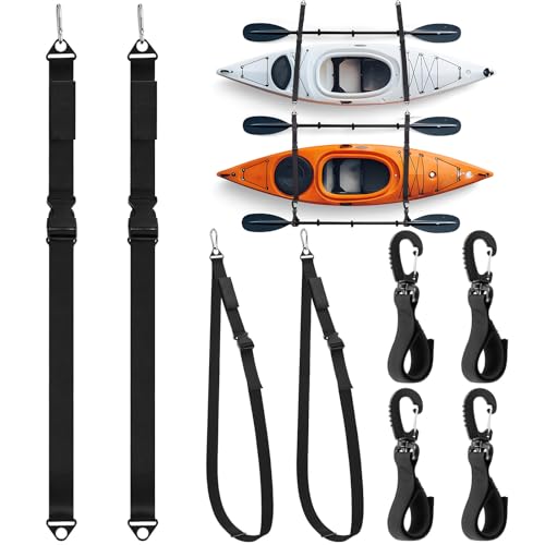 Sangles de rangement pour kayak 188 cm au garage ou abri
