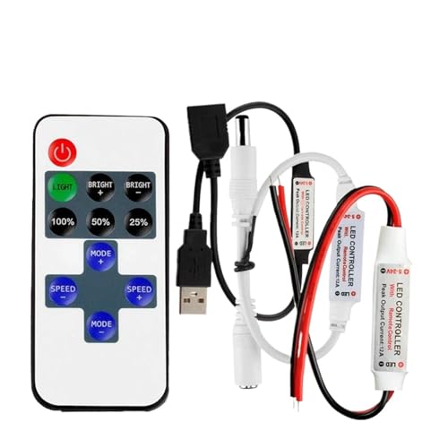 Gradateur LED 11 boutons avec modes dynamiques et variation d'intensité