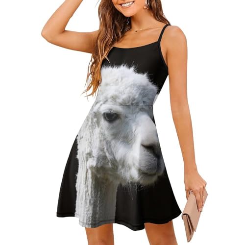 Robe d'été à bretelles spaghetti femme, jupe courte sans manches style cami dress