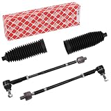 2x Febi Spurstange Axialgelenk+Köpfe+Faltenbalgsatz