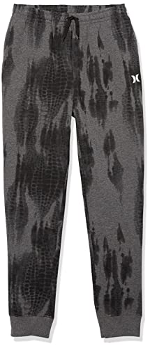 Jogger pants Hurley Boys Solar en maille premium Charcoal Heather 2T
