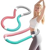 FCYOUO 1kg ダイエット用 ソフト スプリングフラフープ 室内 フィットネ 痩せる 脂肪燃焼 筋トレ シェイプアップ リング 有酸素運動 男女兼用