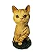 Animal Den Tabby Cat Bobblehead Figure Statue Gift for Car Dashboard Red