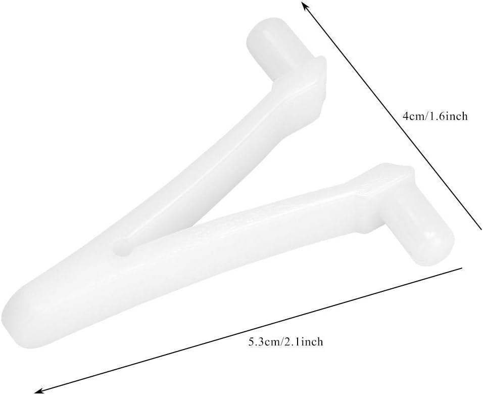 ATIE Pool Butterfly Clip V Clip Pool Attachment Clips for Swimming Pool Spa Brush, Leaf Skimmer, Vacuum Head, Mini Jet Vacuum, Telescopic Pool Pole (6 Pack)