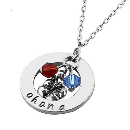 Preisvergleich Produktbild Fnito Halskette Halskette Charme Blume Ohana handgemachte anhänger Halskette für Frauen modeschmuck zubehör Geschenk