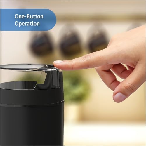 Black Electric Coffee Grinder - 1