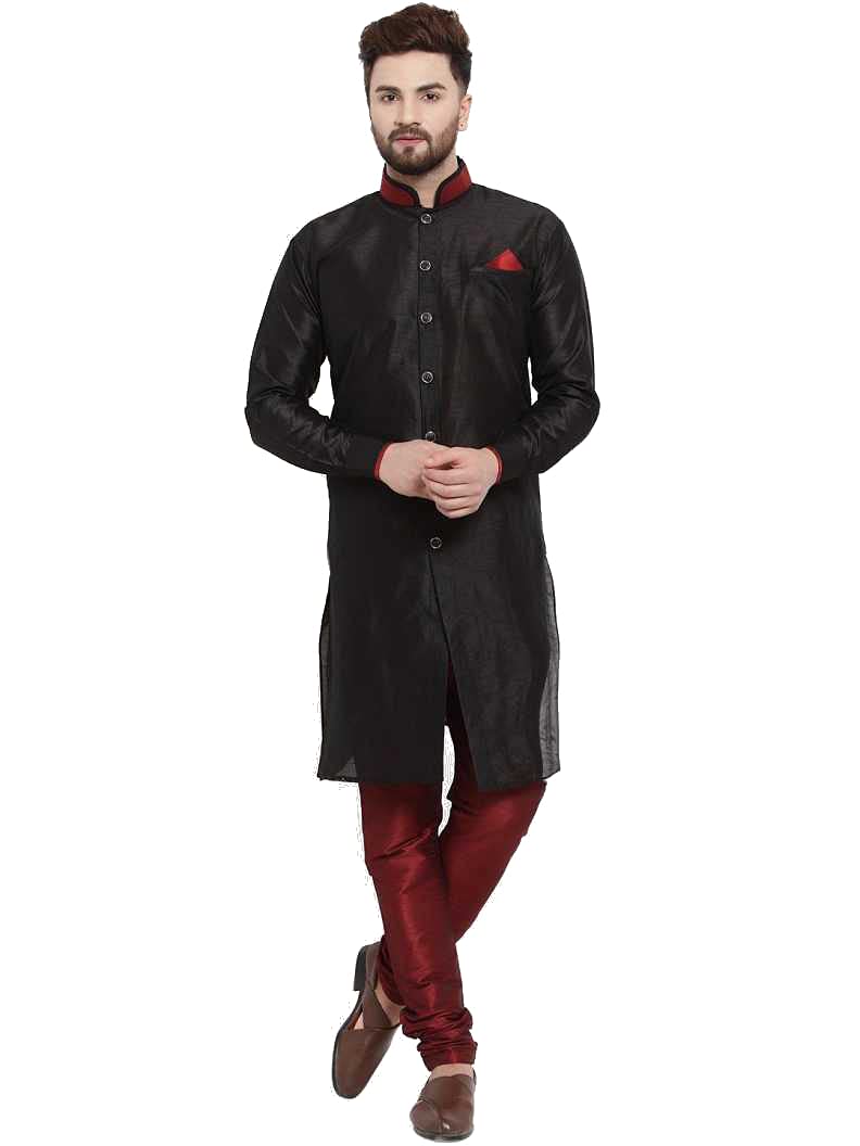 abh lifestyle Men's Silk Blend Sherwani Set.-picture-27