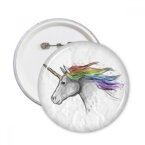 Pins badge bouton licorne multicolore pour personnaliser une veste en jean
