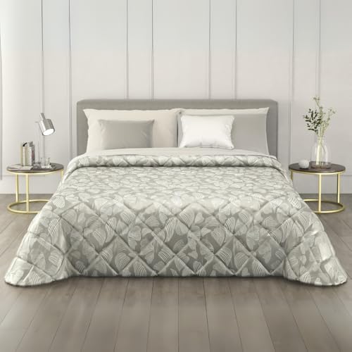 MAXIME MAISON - Colchas Cama 135 Modernas (220x265cm) Colcha de Invierno (300 gr/mq) Cubrecama, Cubre Cama en Satén Jacquard Made in Italy