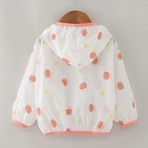 Girls 𝗦unscreen Hoodie U𝐏F50+ Sun Pr𝗼tection Jacket Toddler Summer Lightweight Breathable Coat Outerwear2