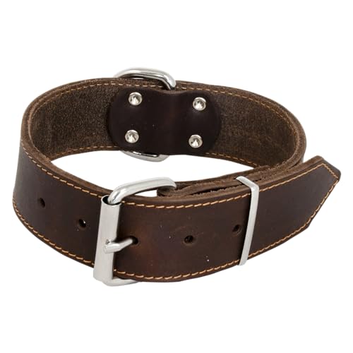 Collares Perros Anchos Cuero Marca JACK AND VANILLA