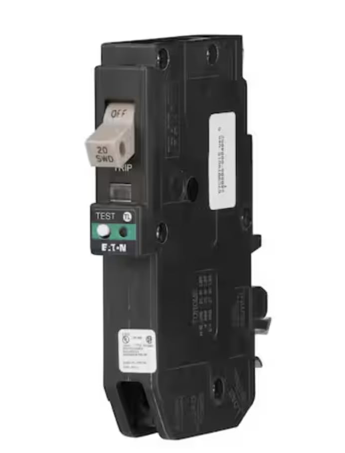 CHFP120AF AFCI Circuit Breaker, 20 Amp, 1 Pole, 120V, Arc Fault Protection, Plug-On Neutral Style, Residential Electrical Breaker (1 Unit)