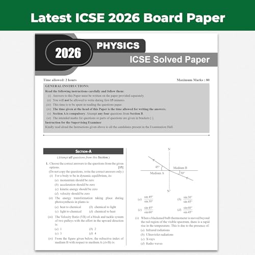 Image of PW ICSE Class 10 Previous Year Question Papers | 10 Years Solved Papers (2016-2026) | Board Exam 2027 | Physics, Chemistry, Maths, Biology, Economics, ... Computer Applications, English Paper 1 & 2