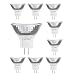 10pack MR11-12V-20W GU4 Professional Halogen Reflector/dichroic Bulbs, for Indoor Outdoor spot Lights Garden Lights Landscape Lights