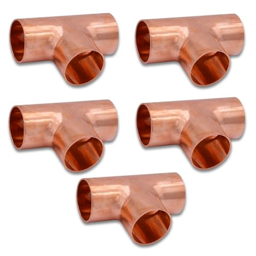 YTKavq 3/4 Inch Copper Tee Fitting