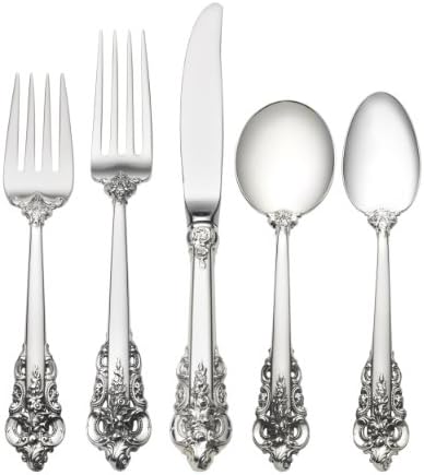 Wallace Grande Baroque 5-Piece Place Setting with Cream Soup Spoon