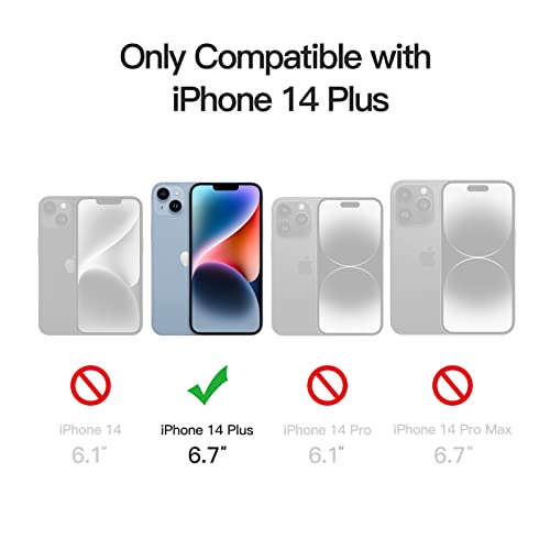 Jetech Magnetic Case For Iphone 14 Plus 6.7-Inch Compatible With Magsafe, Translucent Matte Back Slim Shockproof Phone Cover (Sky Blue) #TOP1