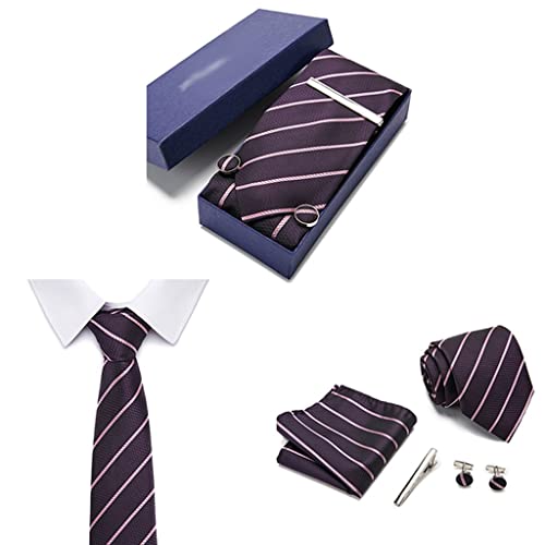 Set de corbata de seda 7.5 cm para hombre