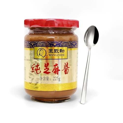 QIXINLIZYY Pure Sesame Paste,Free spoon included (1 Bottle)