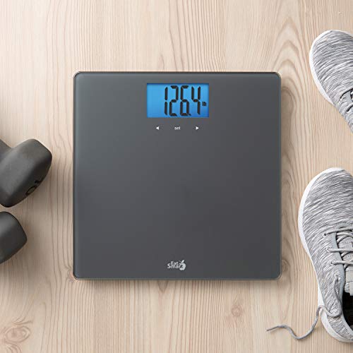 Eatsmart Gray Glass Bmi/Weight Tracker Blue Backlight #TOP1