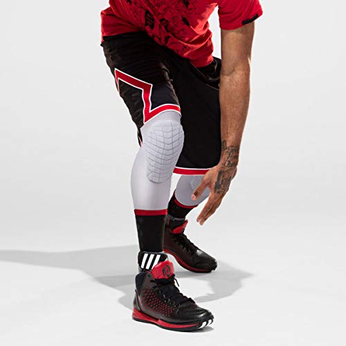 Uunumi Basketball Knee Pads For Youth Adult,Crashproof Long Leg Knee Sleeve Brace Volleyball Football Cycling Wrestling Protector Gear For Kids Girls Boys Women Men (White, Medium) #TOP5