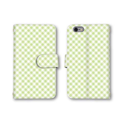 �y�m�[�u�����h�i�z iPhone6s Plus �p �X�}�z�P�[�X �蒠�^ �O���[�� �M���K���`�F�b�N�� 3�� �X�}�z�J�o�[