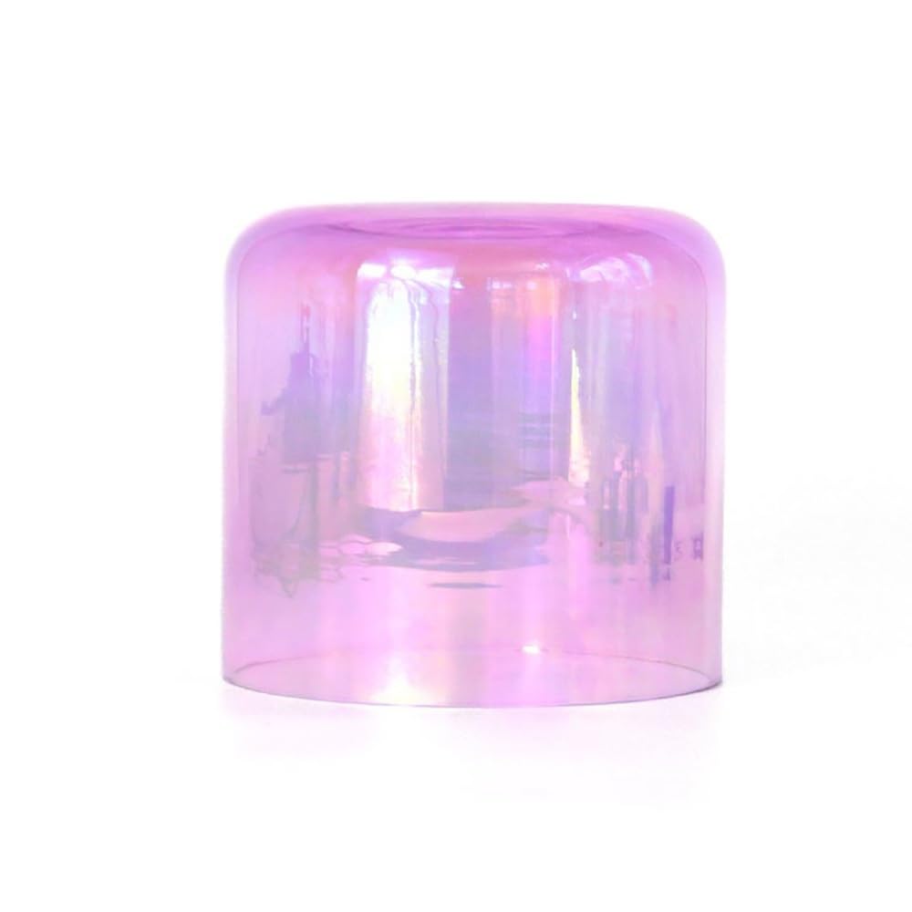 8 Zoll klare lila alchemistische Kristallschale Heilende Klangschale Chakra Geschenk für Meditation Yoga mit Acryl Schlagzeug und Dichtring (G Note)