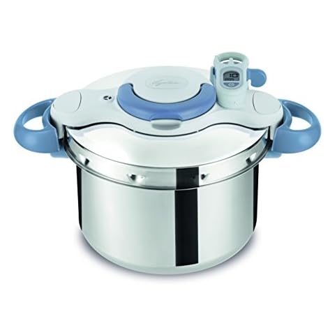 Lagostina clipsominut 'Perfect Schnellkochtopf mit Timer, 6 l, Edelstahl, Stahl und Blau Cover