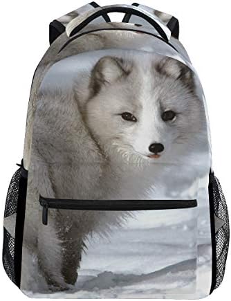 School Backpack Arctic Fox Teens Girls Boys Schoolbag