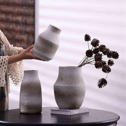 Vase céramique salon fini les bouquets instables avec le col irrégulier - 4