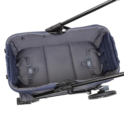 Image of Baby Trend Expedition 2-in-1 Stroller Wagon, Smokey Navy