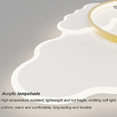 Plafonnier LED doré 38W moderne à intensité variable avec télécommande - 7
