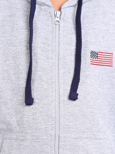 Image of ZION Hoodies for Boys - Cotton Hoodies Sweatshirt with Zipper | Solid & Regular Fit with Embroidery | Long Sleeve | for Every Occasion | Multiple Sizes & Colors (Pack of 1)
