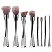 Produktbild Luxspire Perfekt Pinselset, 8 Stück Make up Set Schminkpinsel mit Puderpinsel Brauenpinsel Lidschatten Augenpinsel Foundation Brush für Hautpflege - Schwarzes Rotguss