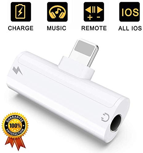 Accessori audio e video Controllo linea Carica per Tutto il sistema iOS  Adattatore auricolari compatibile per iPhone 8 Adattatore per iPhone X/XS/XR/7P/8P  Aux Audio Auricolari Dongle Connettore Supporto Chiama Musica  urban-earth.co.uk
