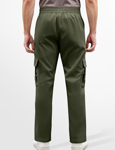 SEAUR Men's Cargo Pants Slim Fit Casual Lightweight Hiking Fishing Outdoor Track Work Pants with 4 Pockets2